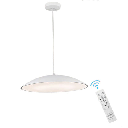 Lampadario a led a sospensione 46 watt 3 colorazione di luce dimmerabile con telecomando lampada da cucina soggiorno