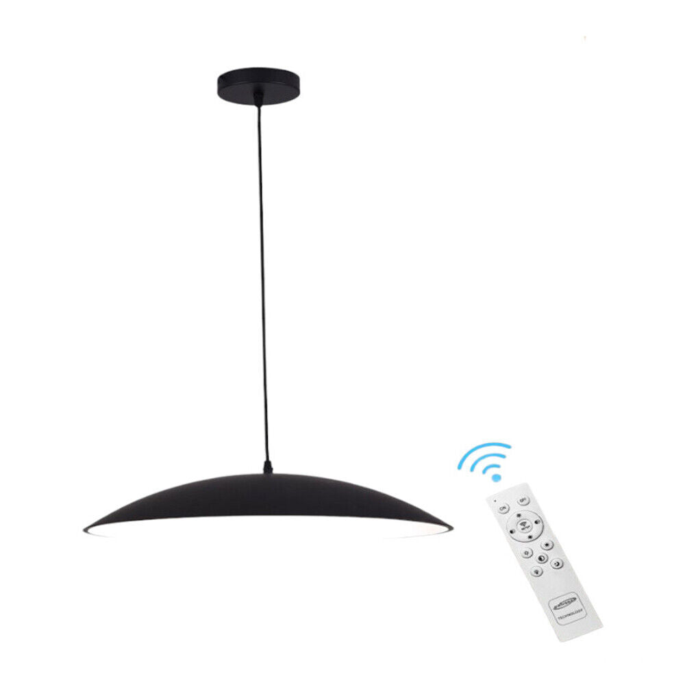 Lampadario a led a sospensione 46 watt 3 colorazione di luce dimmerabile con telecomando lampada da cucina soggiorno