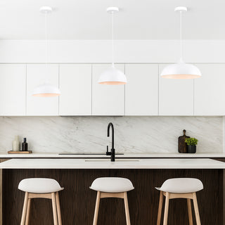 Lampadario stile contemporaneo pendente a cupola E27 Ø35 cm