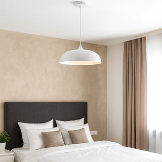 Lampadario stile contemporaneo pendente a cupola E27 Ø45 cm