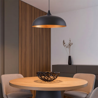 Lampadario stile contemporaneo pendente a cupola E27 Ø45 cm