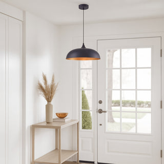 Lampadario stile contemporaneo pendente a cupola E27 Ø35 cm