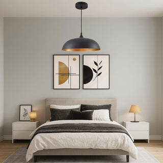 Lampadario stile contemporaneo pendente a cupola E27 Ø45 cm