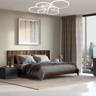 Plafoniera led 6 anelli 51 watt tecnologia CCT con switch luce