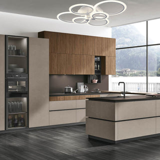 Plafoniera led 6 anelli 51 watt tecnologia CCT con switch luce