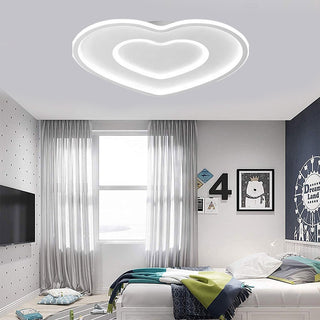 Plafoniera LED moderna a cuore 63 watt luce fredda calda naturale