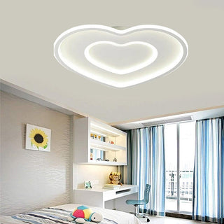 Plafoniera LED moderna a cuore 63 watt luce fredda calda naturale
