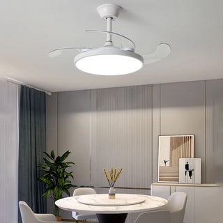 Lampadario LED 40W ventilatore 30W telecomando elica richiudibile CCT