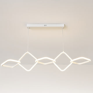 Lampadario LED a sospensione 45 Watt design geometrico tecnologia CCT