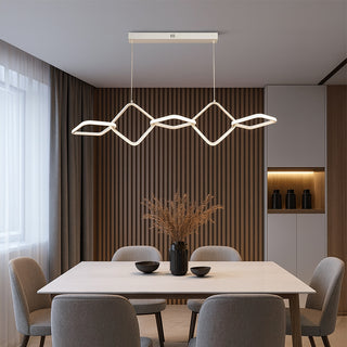 Lampadario LED a sospensione 45 Watt design geometrico tecnologia CCT