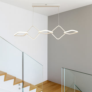 Lampadario LED a sospensione 45 Watt design geometrico tecnologia CCT