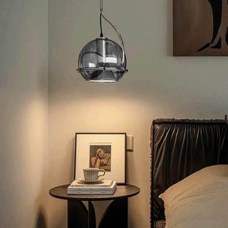 Lampadario decorativo in vetro lampada pendente da tavolo snack E27