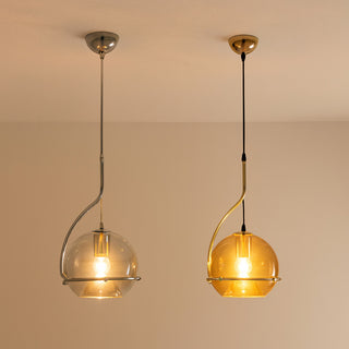 Lampadario decorativo in vetro lampada pendente da tavolo snack E27