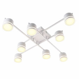 Plafoniera design moderna 8 Luci GX53 tecnologia CCT-Switch 12 watt