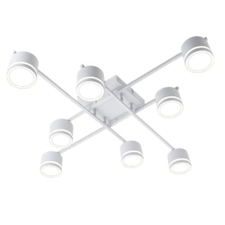 Plafoniera design moderna 8 Luci GX53 tecnologia CCT-Switch 12 watt