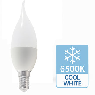 Lampadina led E14 6 watt colpo di vento luce fredda calda e naturale
