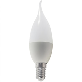 Lampadina led E14 6 watt colpo di vento luce fredda calda e naturale