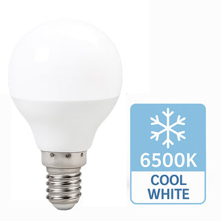 Lampadina led a sfera 8 watt E14 luce fredda calda naturale