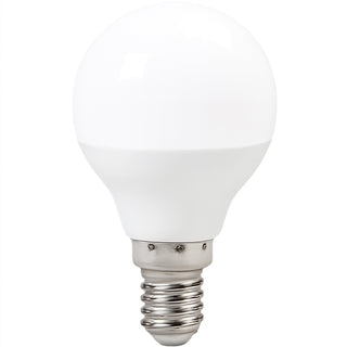Lampadina led a sfera 8 watt E14 luce fredda calda naturale