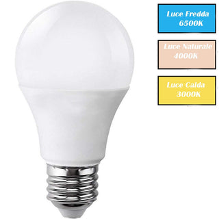 Lampadina led A60 10 watt 12/24v E27 sfera luce 6500k 3000k 4000k