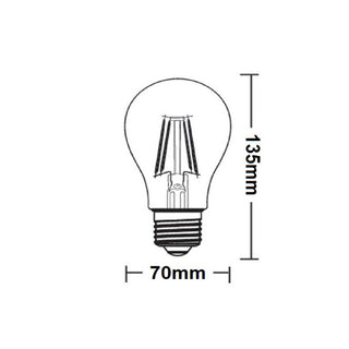 Lampadina led filamento 12 watt E27 globo luce 6500k 3000k 4000k