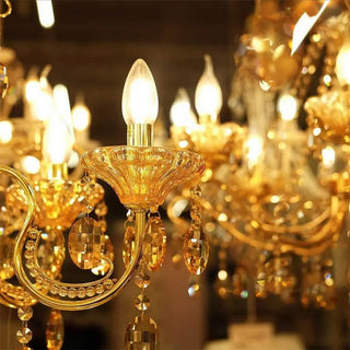 Lampadina led filamento vetro forma candela E14 4W  6500k 3000k 4000k