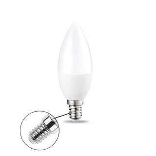 Lampadina led 8 watt candela oliva E14 luce fredda calda naturale