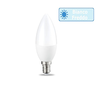 Lampadina led 8 watt candela oliva E14 luce fredda calda naturale