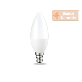 Lampadina led 8 watt candela oliva E14 luce fredda calda naturale