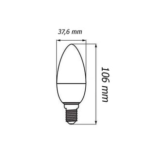 Lampadina led 8 watt candela oliva E14 luce fredda calda naturale