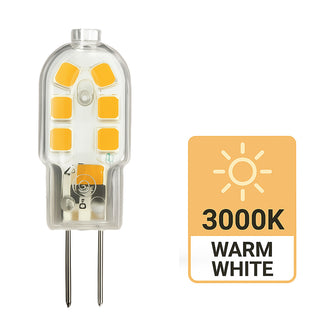 Lampadina 12 led 2 watt 12V attacco G4 luce fredda calda naturale