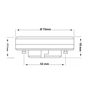 Lampadina led GX53 12W con switch tecnologia CCT 3000k 65000k 4000k