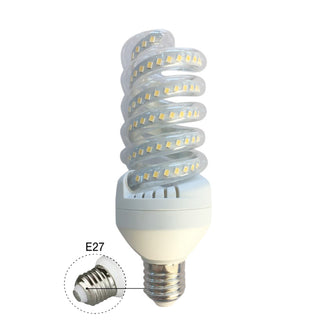 Lampadina led spirale E27 22 watt luce calda naturale fredda