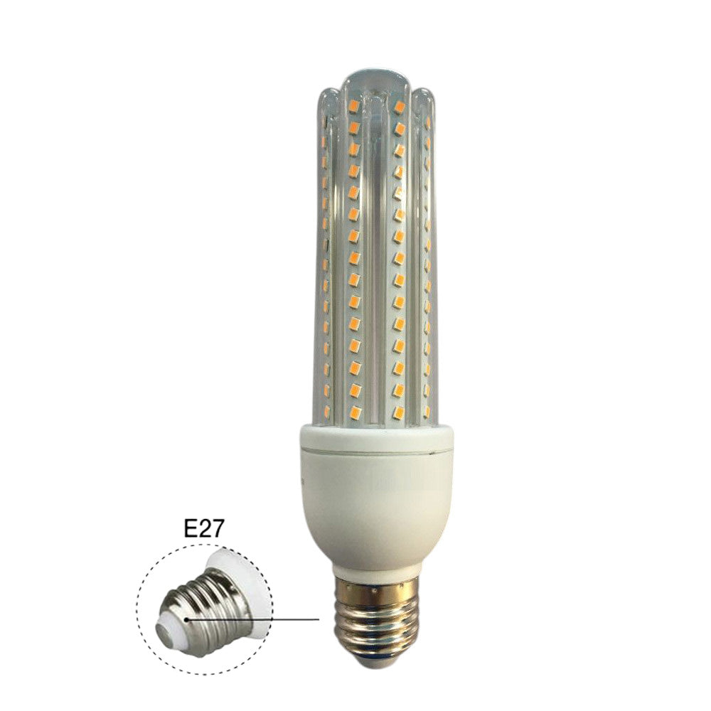 Lampadina led tubolare attacco E27 12 watt luce calda 3000k naturale 4000k e bianca fredda 6500k luce illuminazione