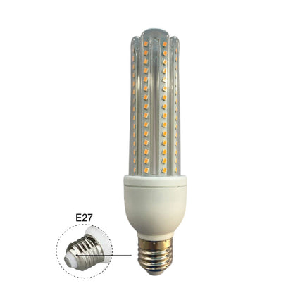 Lampadina led tubolare attacco E27 12 watt luce calda 3000k naturale 4000k e bianca fredda 6500k luce illuminazione