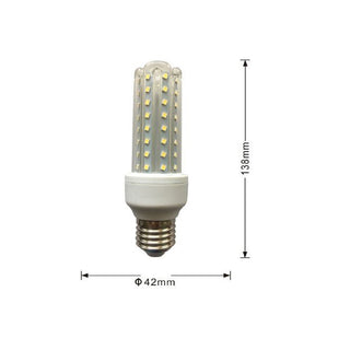Lampadina led tubolare E27 12 watt luce calda naturale fredda