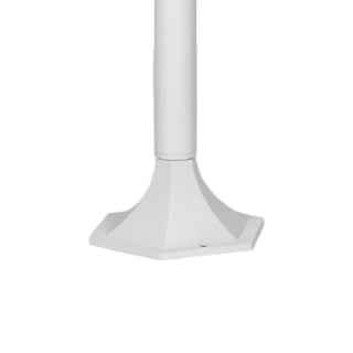 Lampione giardino 86 cm lanterna  con attacco E27 grigio e bianco IP44