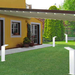 Lampione giardino o applique da parete bianco a LED 10 watt IP54 4000k