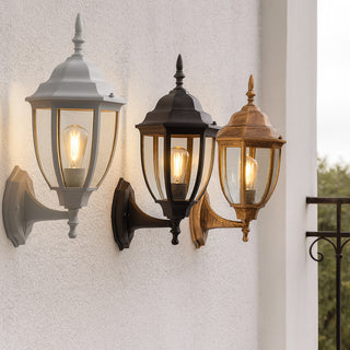 Lanterna vintage New York applique a parete da giardino E27 IP55