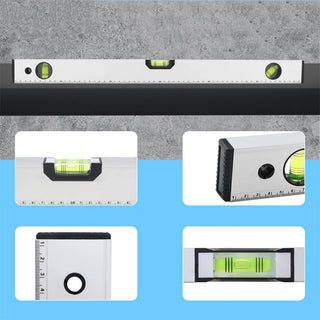 Livella a bolla magnetica in alluminio 45 ° precisione 1mm/m 80 100 cm