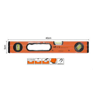 Livella a bolla magnetica 45 ° precisione 0,5mm/m 40 cm
