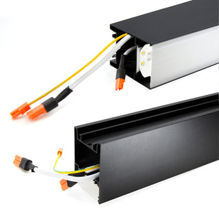 Lampadario led 40W nero connettore a T 15 watt  a L 12W tecnologia cct