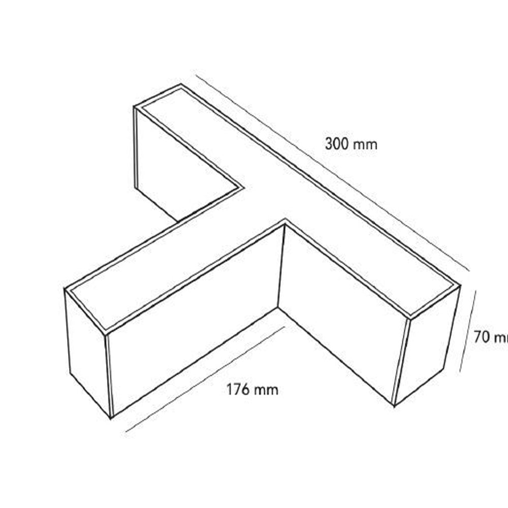 Lampadario lineare a sospensione da soffitto 40 watt connettore di giunzione a T 15 watt o a L 12 watt tecnologia cct