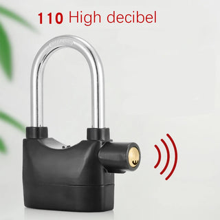 Lucchetto allarme sonoro 110 db antifurto con sensore di vibrazione