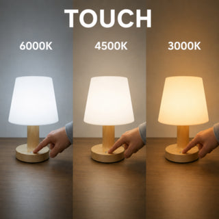 Lume LED da comodino ricaricabile touch 3 Watt con tecnologia CCT