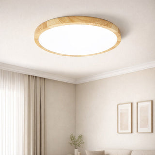 Plafoniera led ultra slim 18 24 32 36 45 watt tecnologia CCT colore legno