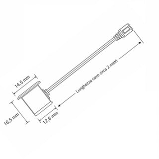Sensore interruttore  infrarossi di passaggio PIR 12/24v