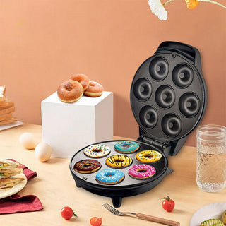 Macchina elettrica per mini ciambelle cottura uniforme doppia piastra