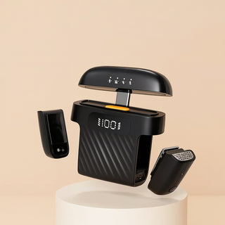 Kit microfoni multifunzione wireless con clip magnete x live e social