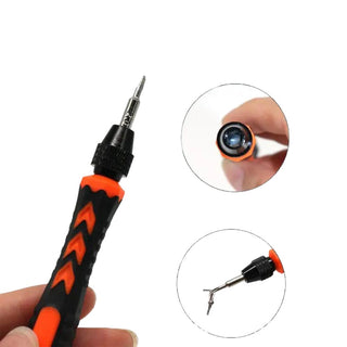Set 21 cacciaviti di precisione magnetici con custodia per fai da te